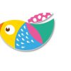 ⁦ערכת 37 מגנטים מספוג עם 12 סצנות משחק iOTOBO - חיות האיים 3+⁩ – תמונה ⁦7⁩
