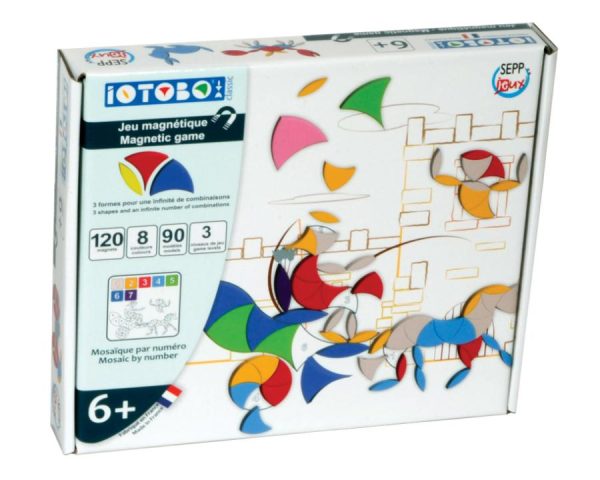 ערכת משחק 60 מגנטים מספוג iOTOBO - בייסיק 6+